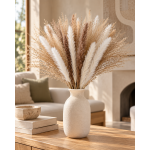 Boho Μπουκέτο Αποξηραμένων Λουλουδιών 50 τεμ. Υ60 cm