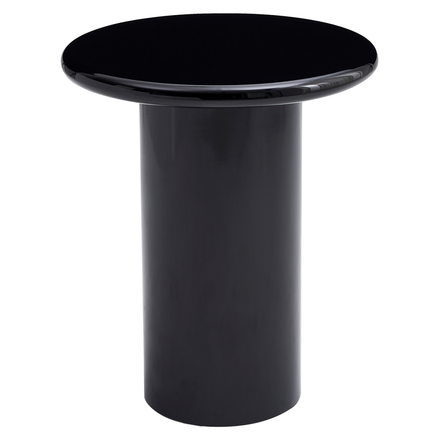 boithitiko-trapezaki-fb91845502-mdf-se-g ΒΟΗΘΗΤΙΚΟ ΤΡΑΠΕΖΑΚΙ SOLNA HM18455.02 MDF ΣΕ GLOSSY ΜΑΥΡΟ Φ50x59Υεκ - Image 1