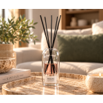 Αρωματικό Χώρου Powdered Bouquet Diffuser με Sticks 100ml – Διάφανο Διπλό Γυάλινο Δοχείο