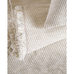 Ριχτάρι Πολυθρόνας Chenille Εκρού - φωτεινό Γκρεζ 180×160 εκ. - Image 2