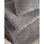 Ριχτάρι Τετραθέσιο Chenille Γκρι Καφέ (Taupe) 180×330 εκ.