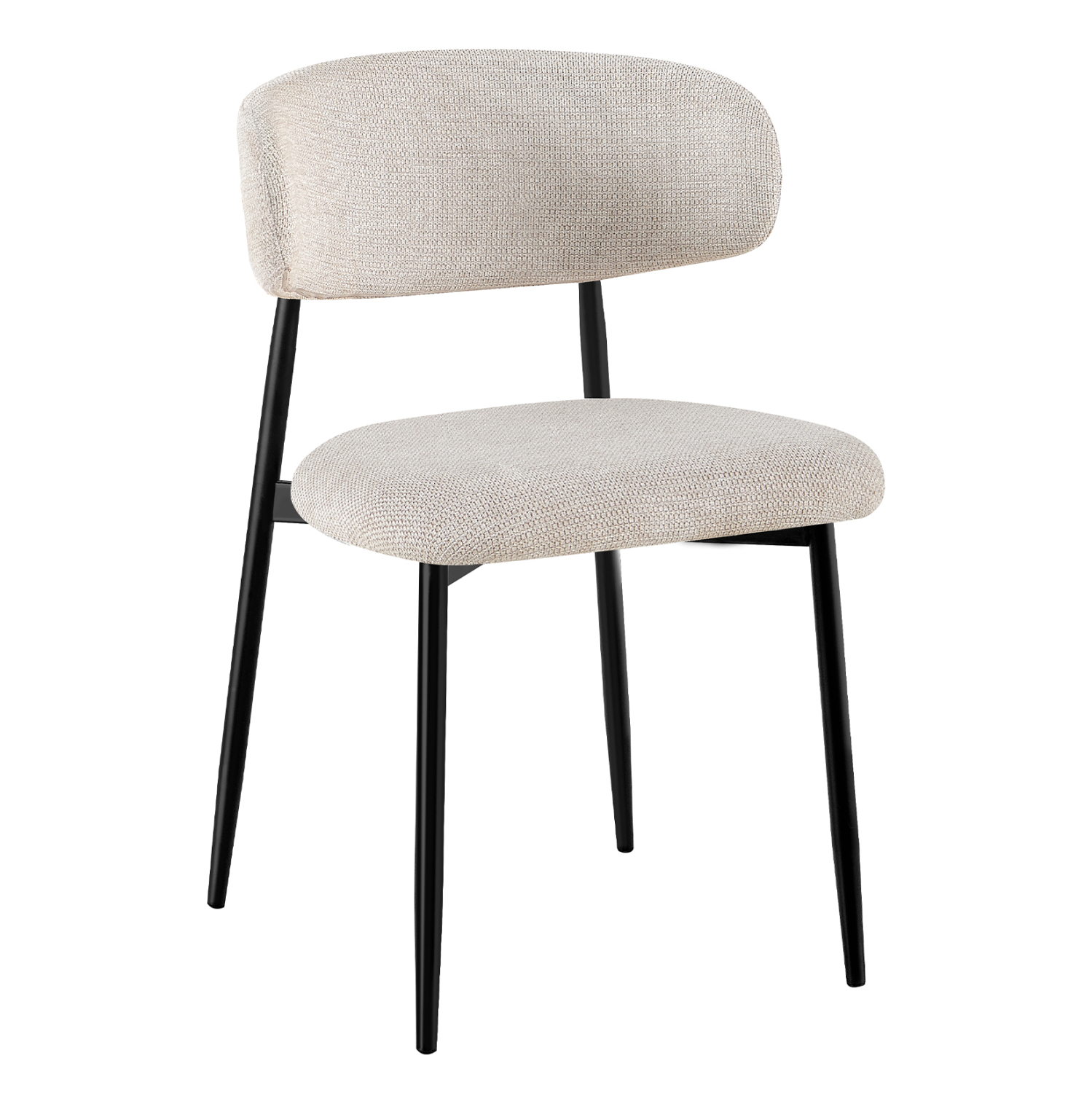 karekla-trapezarias-fb91845902-mpez-yfas ΚΑΡΕΚΛΑ ΤΡΑΠΕΖΑΡΙΑΣ KIMO HM18459.02 ΜΠΕΖ ΥΦΑΣΜΑ--ΜΕΤΑΛ.ΠΟΔΙΑ ΣΕ ΜΑΥΡΟ 47x48x78Υεκ. - Image 1