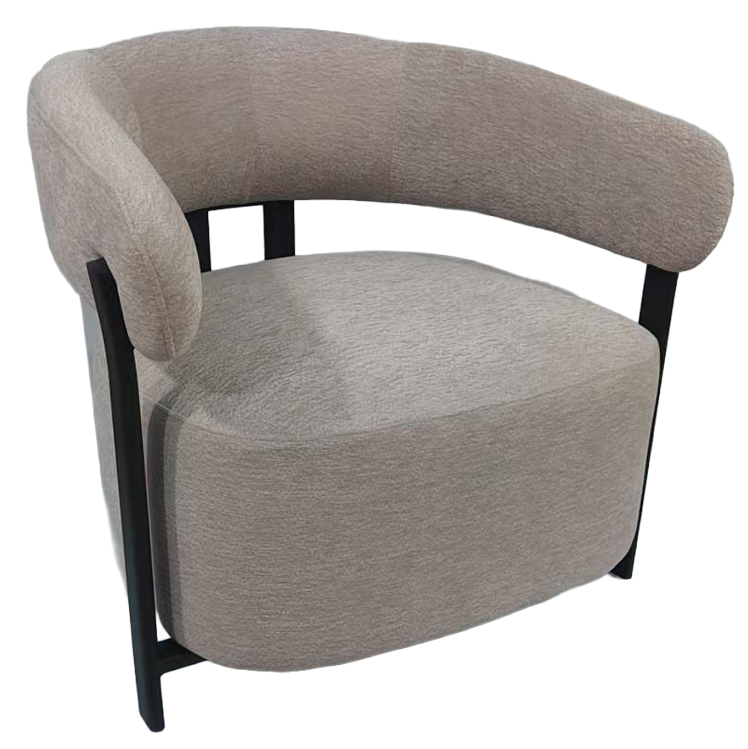 polythrona-fb91847302-mpez-yfasma-metalp ΠΟΛΥΘΡΟΝΑ ESTEL HM18473.02 ΜΠΕΖ ΥΦΑΣΜΑ--ΜΕΤΑΛ.ΠΟΔΙΑ ΜΑΥΡΑ 77x71x70Υεκ - Image 1