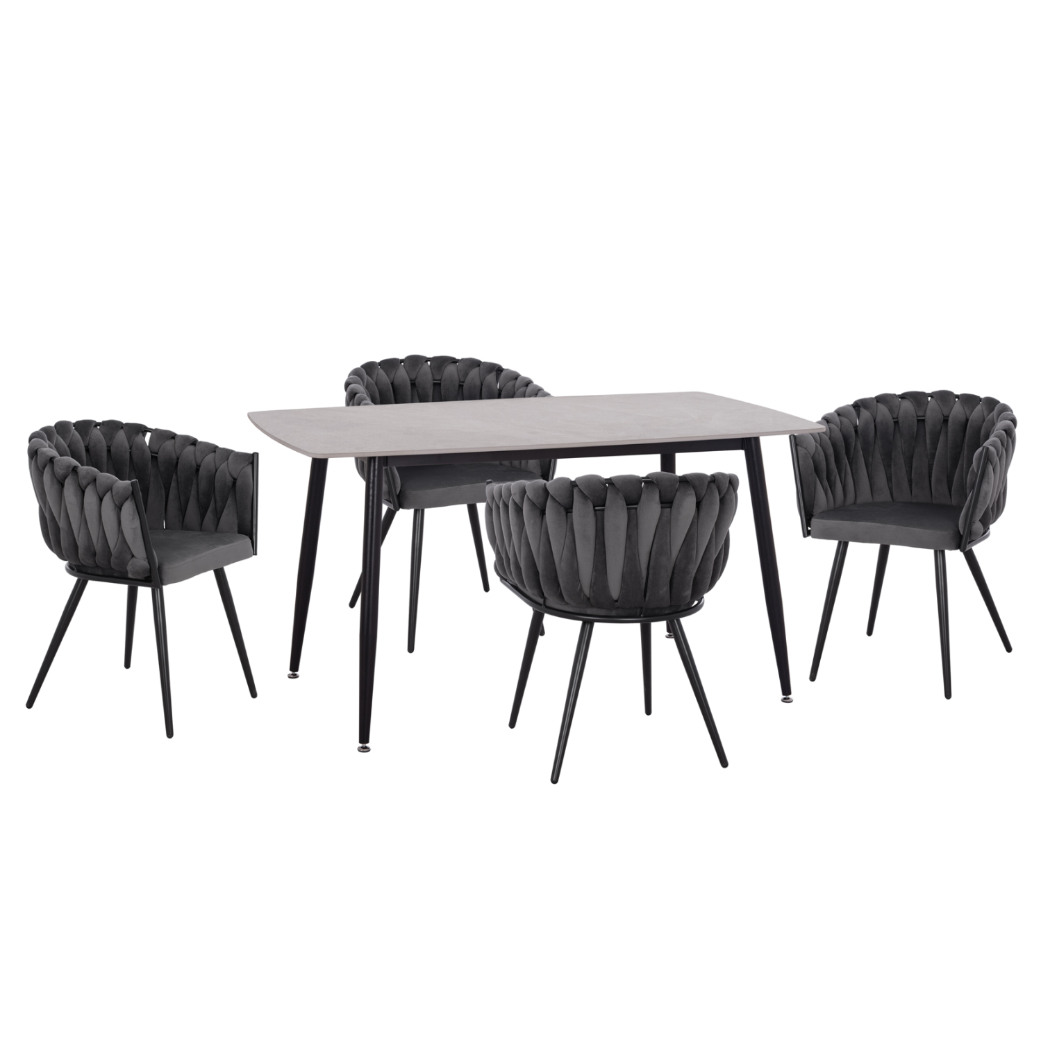 set-trapezarias-5tmch-fb91211601-keramik ΣΕΤ ΤΡΑΠΕΖΑΡΙΑΣ 5ΤΜΧ RAVEN HM12116.01 ΚΕΡΑΜΙΚΟ TOP ΓΚΡΙ ΜΑΡΜΑΡΟ--ΓΚΡΙ ΒΕΛΟΥΔΟ - Image 1