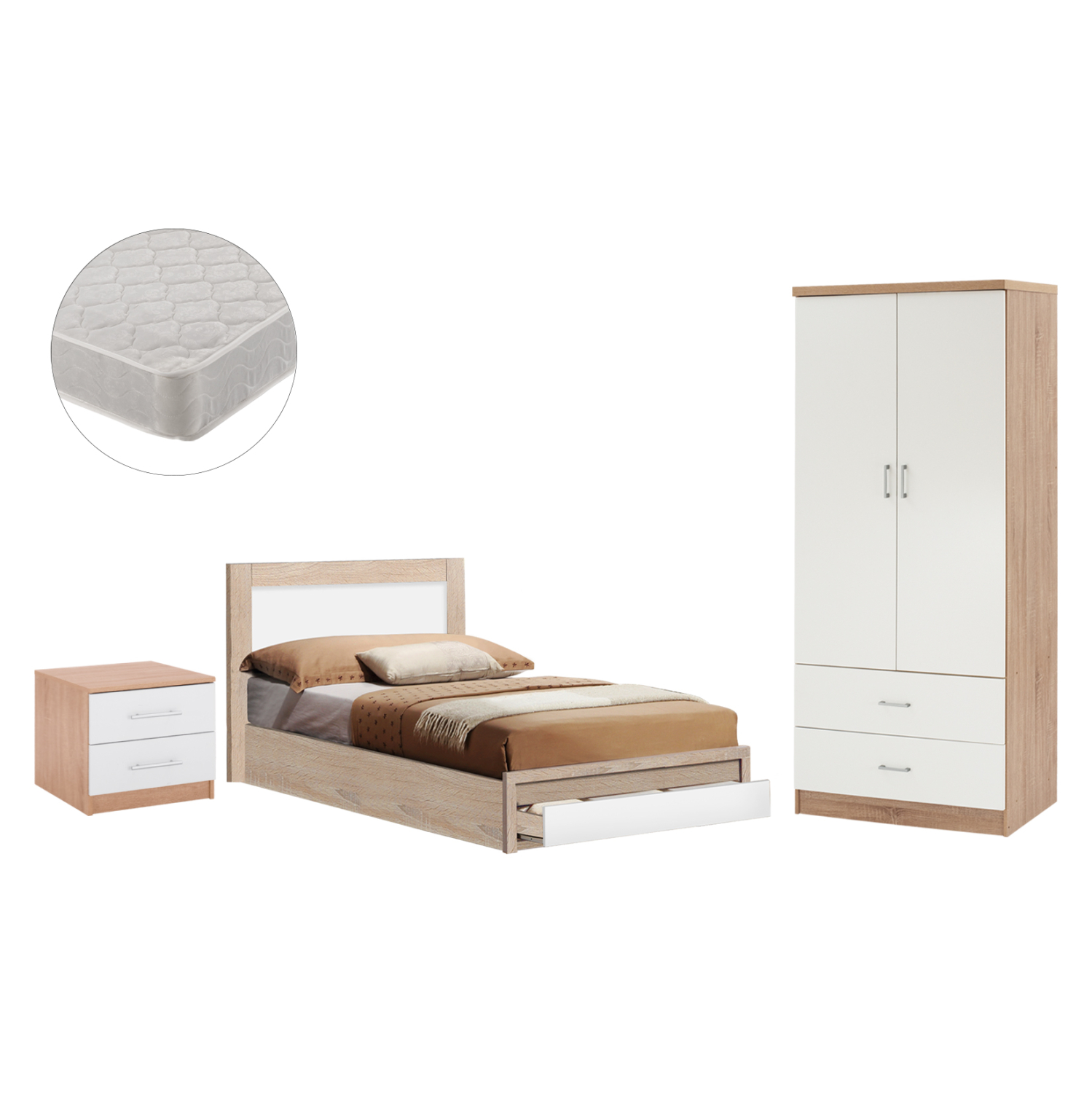 set-ypnodomatioy-me-stroma-4tmch-fb91121 ΣΕΤ ΥΠΝΟΔΩΜΑΤΙΟΥ ΜΕ ΣΤΡΩΜΑ 4ΤΜΧ HM11212 SONAMA/ΛΕΥΚΟ - Image 1