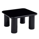 ΤΡΑΠΕΖΙ ΣΑΛΟΝΙΟΥ SOLNA HM18453.02 MDF ΣΕ GLOSSY ΜΑΥΡΟ 80x80x45Υεκ